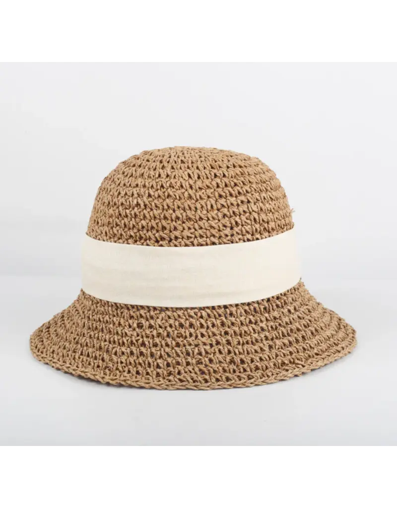 THE PATHZ SUNDAY BOARDWALK W/WHITE BOW - CARAMEL #724