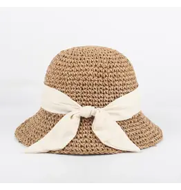 THE PATHZ SUNDAY BOARDWALK W/WHITE BOW - CARAMEL #724