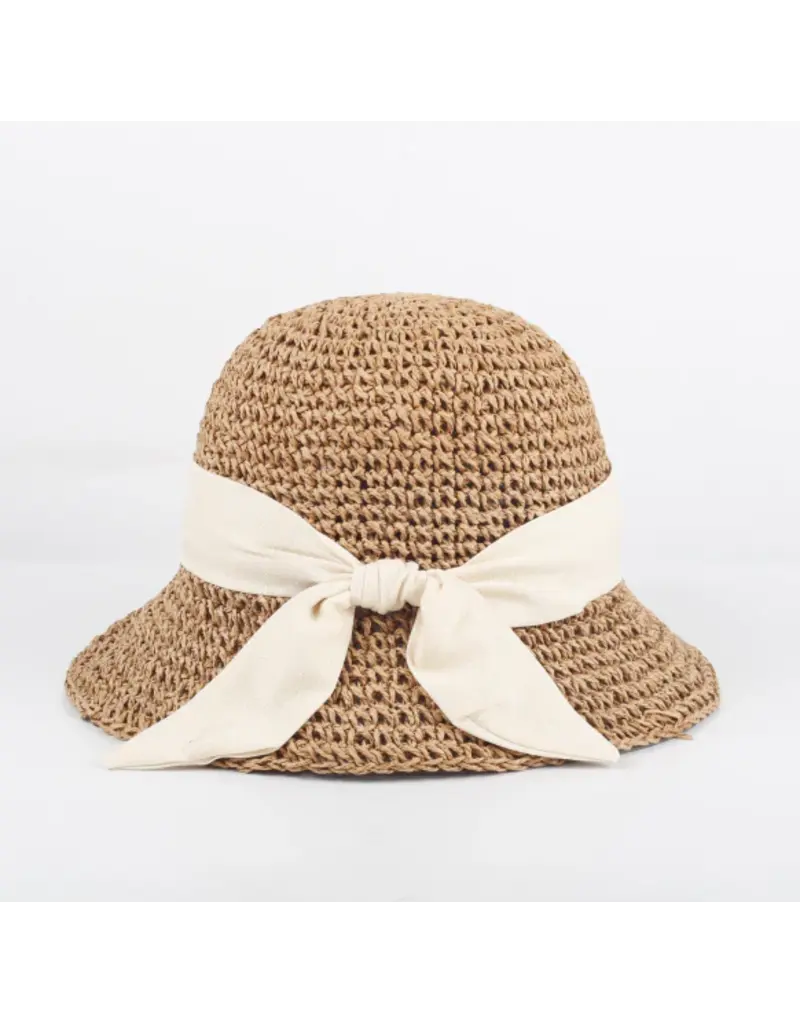 THE PATHZ SUNDAY BOARDWALK W/WHITE BOW - CARAMEL #724