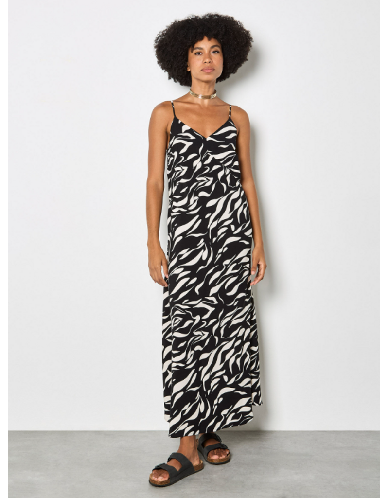 ANIMAL PRINT TRAPEZE CAMI DRESS