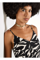 ANIMAL PRINT TRAPEZE CAMI DRESS