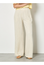 PINSTRIPE LINEN WIDE LEG TROUSER