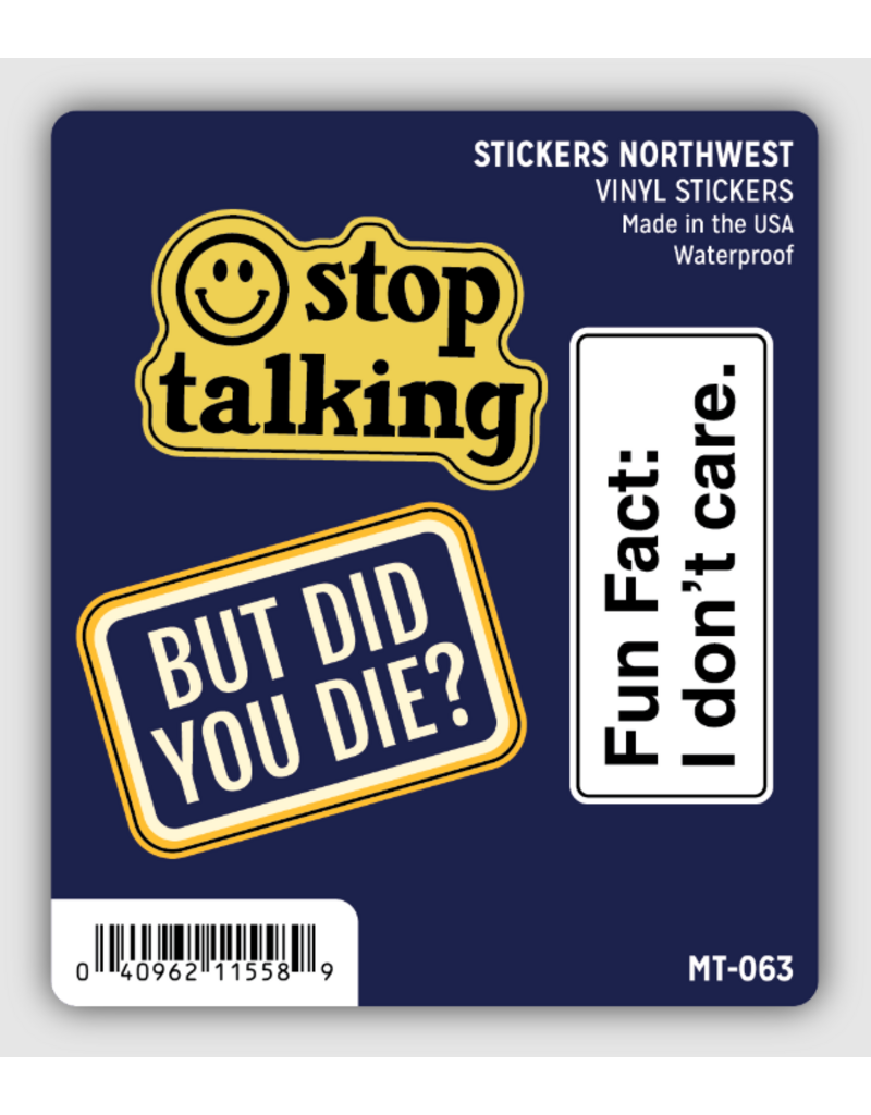 WATERPROOF STICKER TRIO