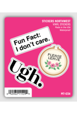 WATERPROOF STICKER TRIO