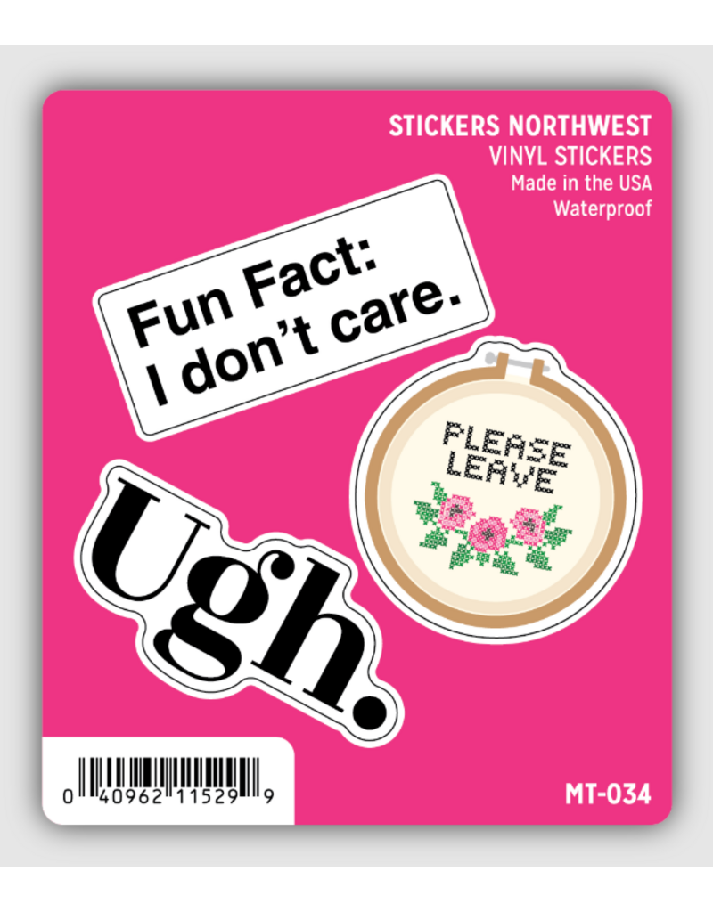 WATERPROOF STICKER TRIO