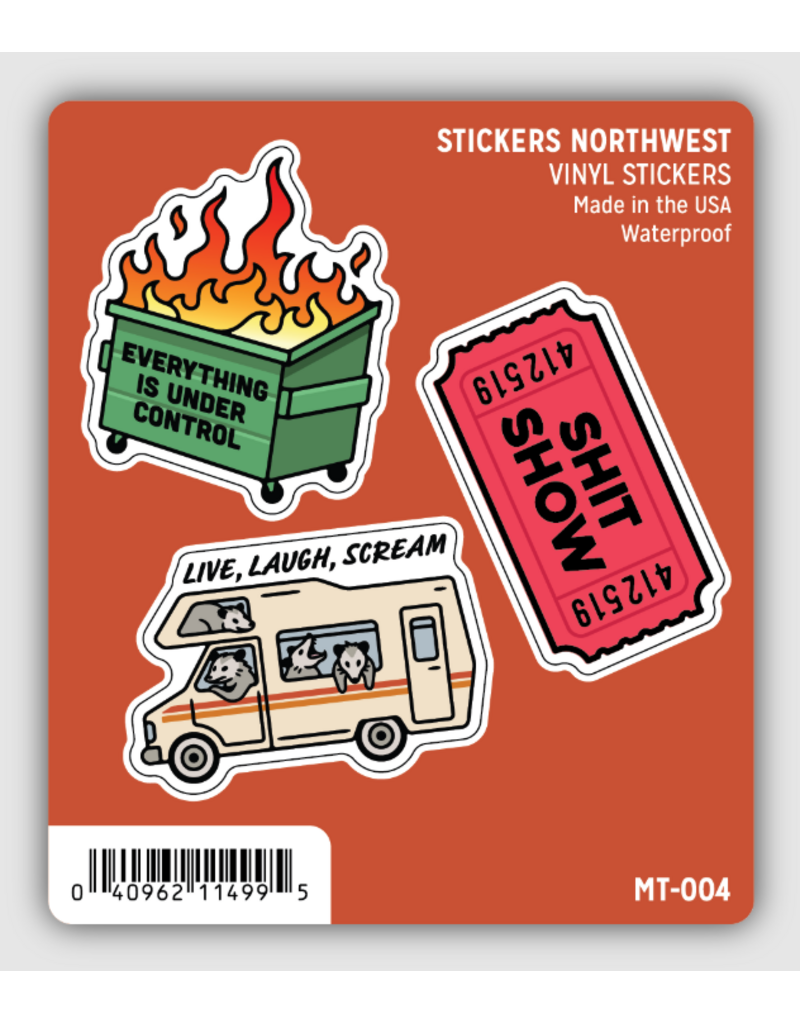 WATERPROOF STICKER TRIO