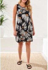 TRIBAL REVERSIBLE A-LINE DRESS-BLACK