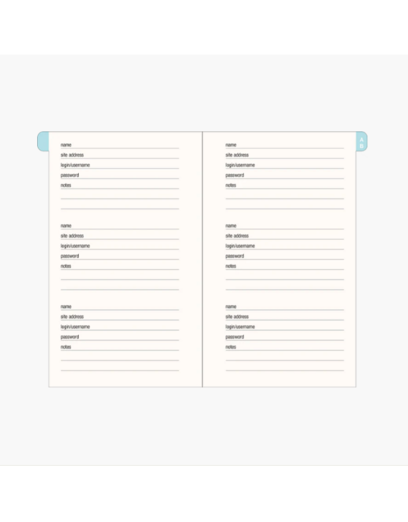 SMALL INTERNET /PW  LOGBOOK