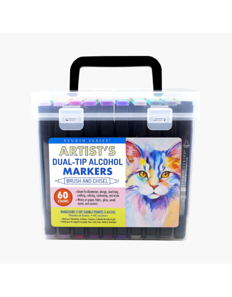 DUAL-TIP ALCOHOL MARKERS - 60 COUNT