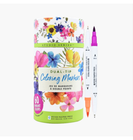 DUAL TIP COLORING MARKERS - 60 COUNT