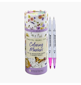 DUAL TIP PASTEL COLORING MARKERS PASTEL - 24 COUNT