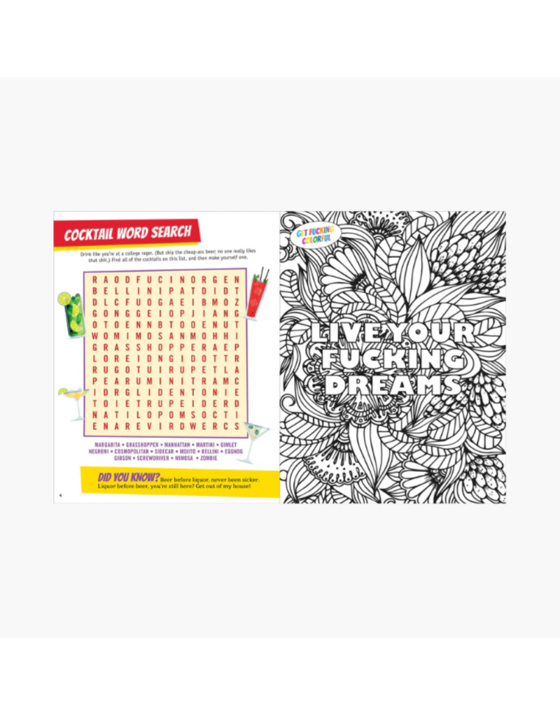ADULT ACTIVITY BOOK - ITS ALL FUN & GAMES