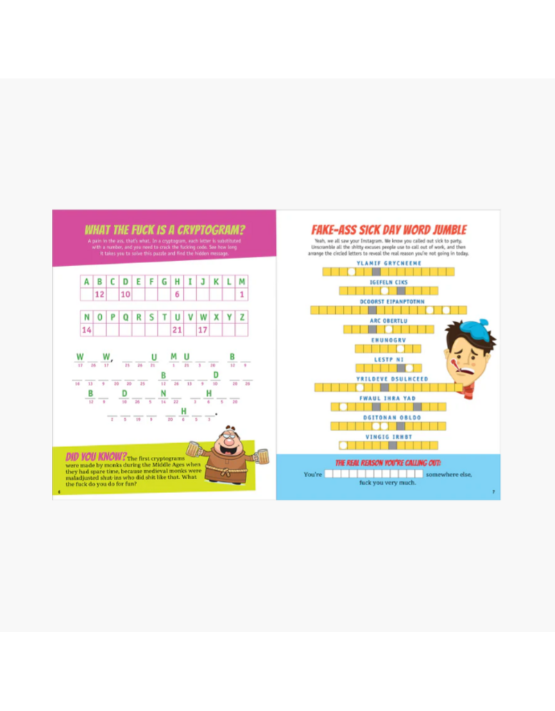 ADULT ACTIVITY BOOK - ITS ALL FUN & GAMES