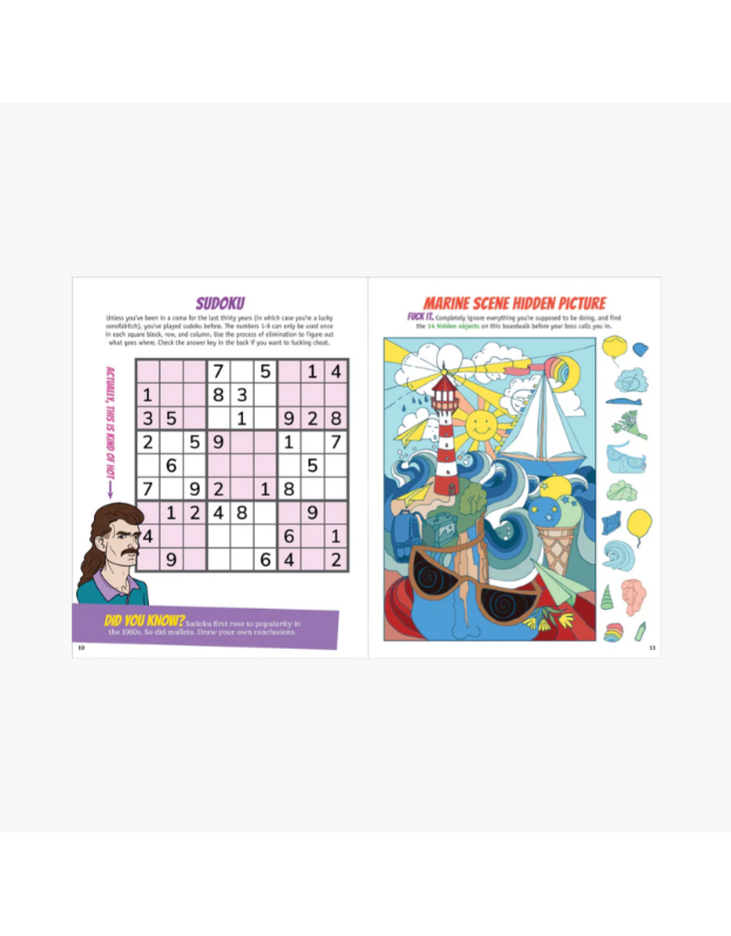 ADULT ACTIVITY BOOK - ITS ALL FUN & GAMES
