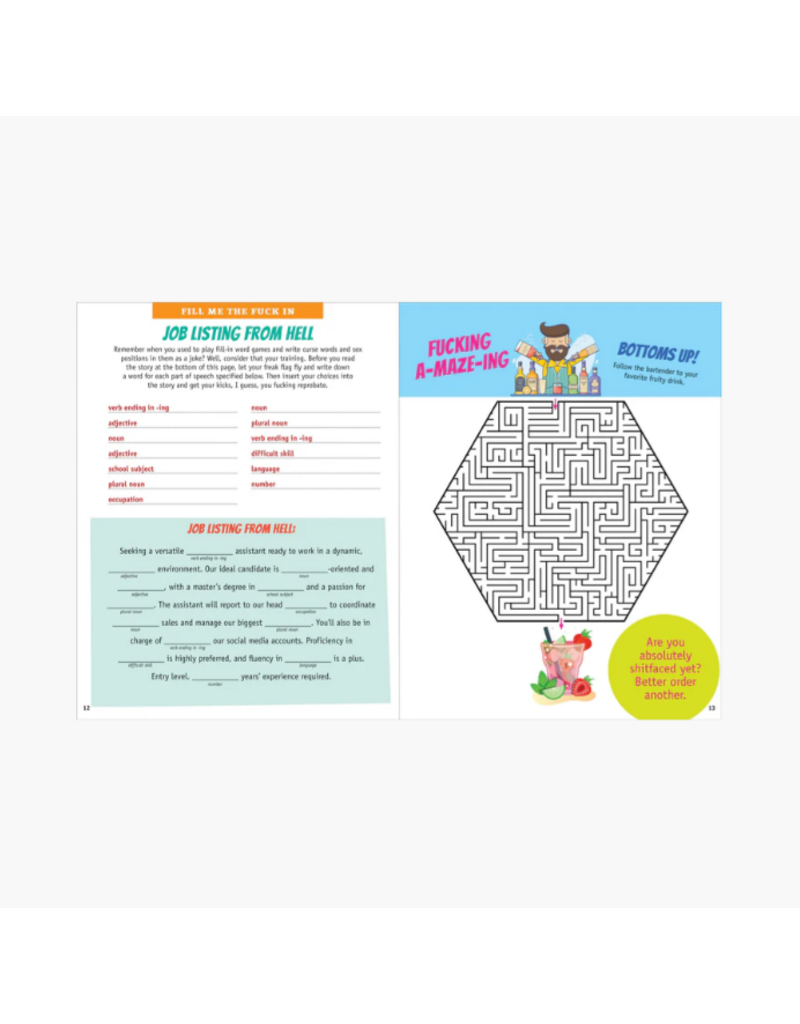 ADULT ACTIVITY BOOK - ITS ALL FUN & GAMES