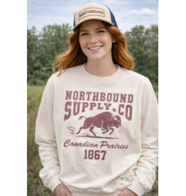 NORTHBOUND SUPPLY PRAIRIE BISON CREWNECK SWEATSHIRT
