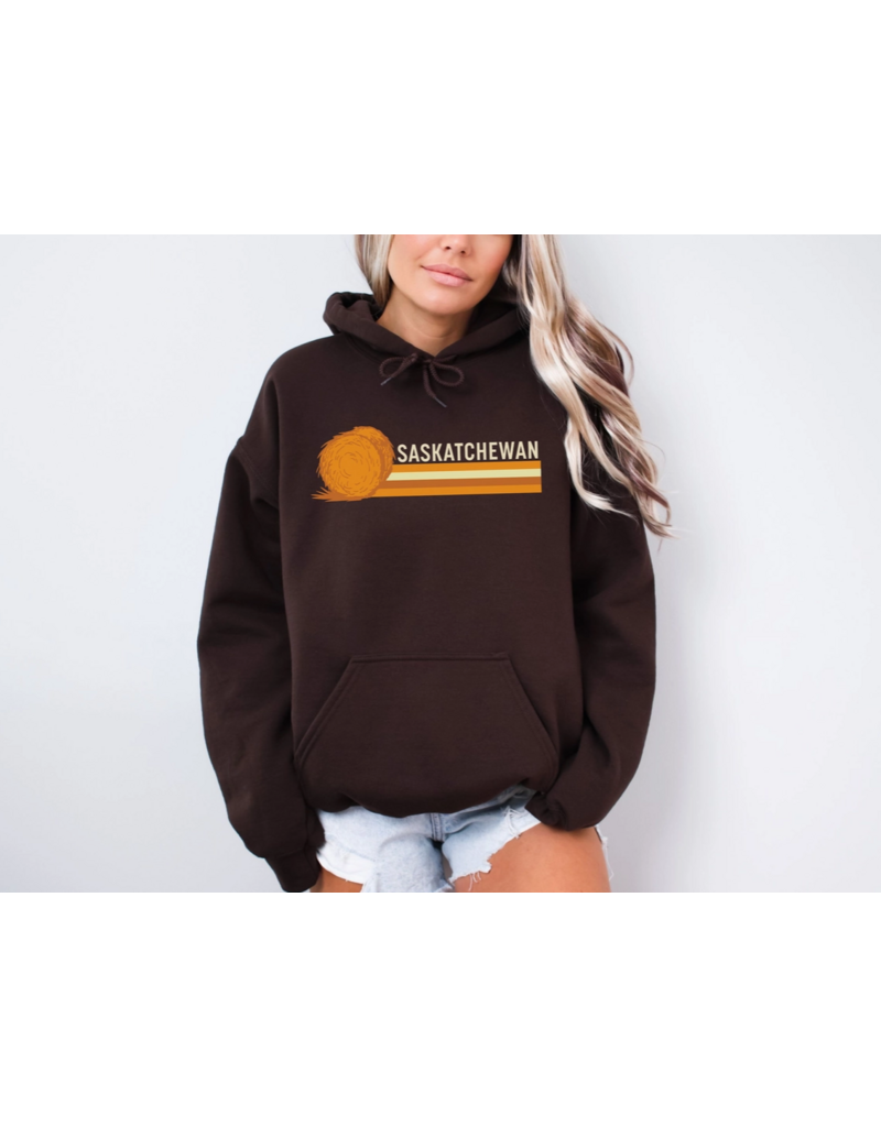 SASKATCHEWAN RETRO BALE HOODIE- UNISEX