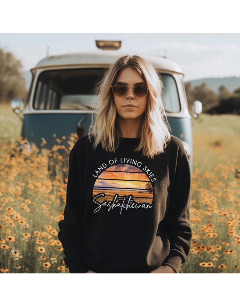 DIYXE LAND OF LIVING SUNSET CREWNECK- UNISEX