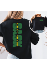 SASK LAND OF LIVING SKIES-BLACK UNISEX