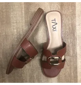 MIRANDA LEATHER SLIDE