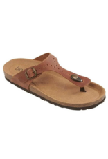 BROOKE LEATHER SANDAL - COGNAC 42