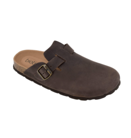 BRIAR LEATHER CLOG - BROWN
