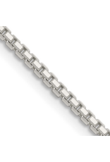 STERLING SILVER OCTAGONAL BOX CHAIN-22"