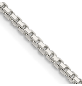 STERLING SILVER OCTAGONAL BOX CHAIN-22"