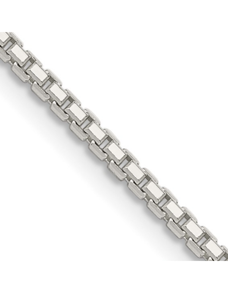 STERLING SILVER OCTAGONAL BOX CHAIN-22"