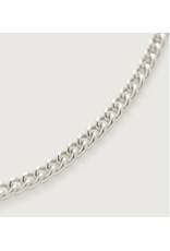 STERLING SILVER HEAVY CURB CHAIN -18"