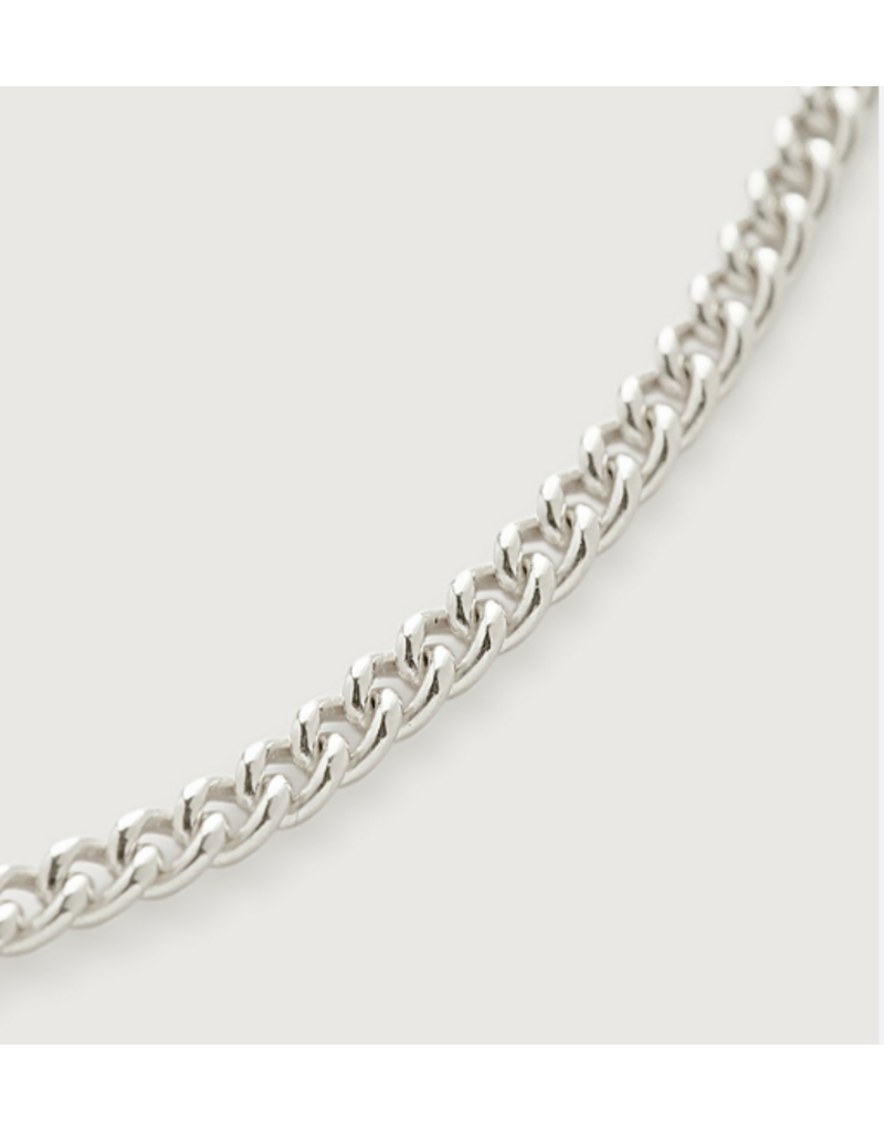 STERLING SILVER CURB CHAIN - 24"