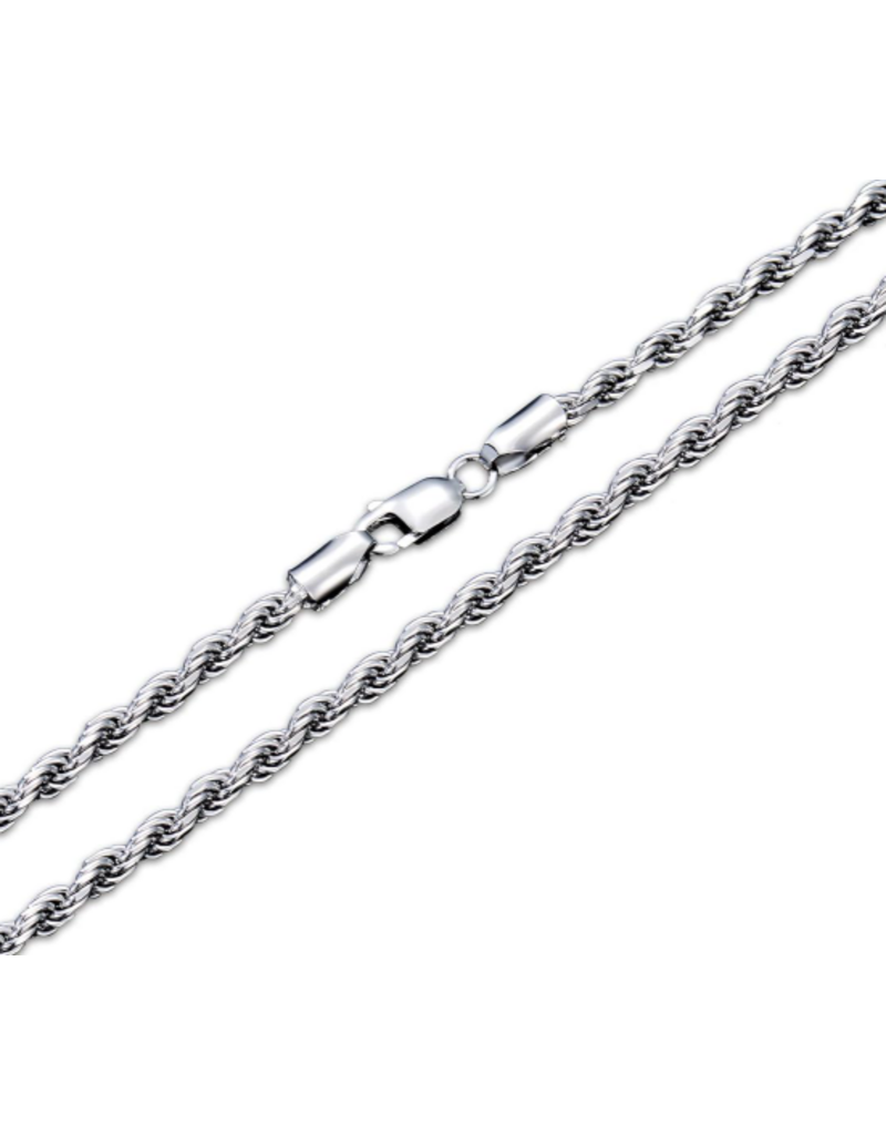 STERLING SILVER ROPE CHAIN -22"