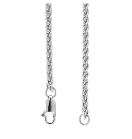 STERLING SILVER 8 CUT WHEAT CHAIN -7'