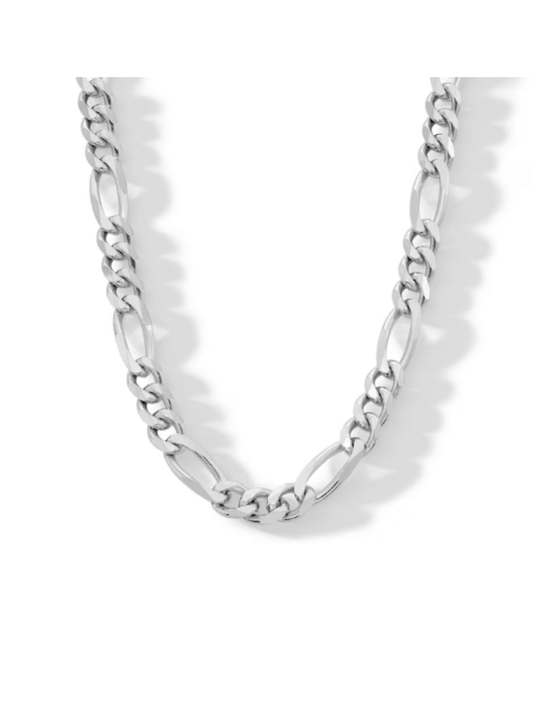 STERLING SILVER FIGARO CHAIN -22"