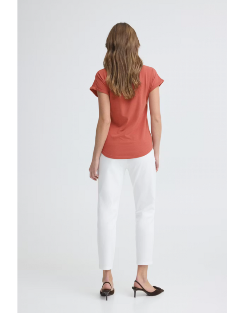 PAMILA T SHIRT - MARSALA - COTTON BLND