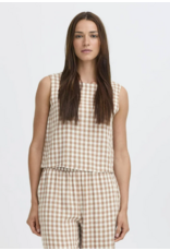 FALAKKA ONECK TOP - WOODSMOKE - LINEN BLND