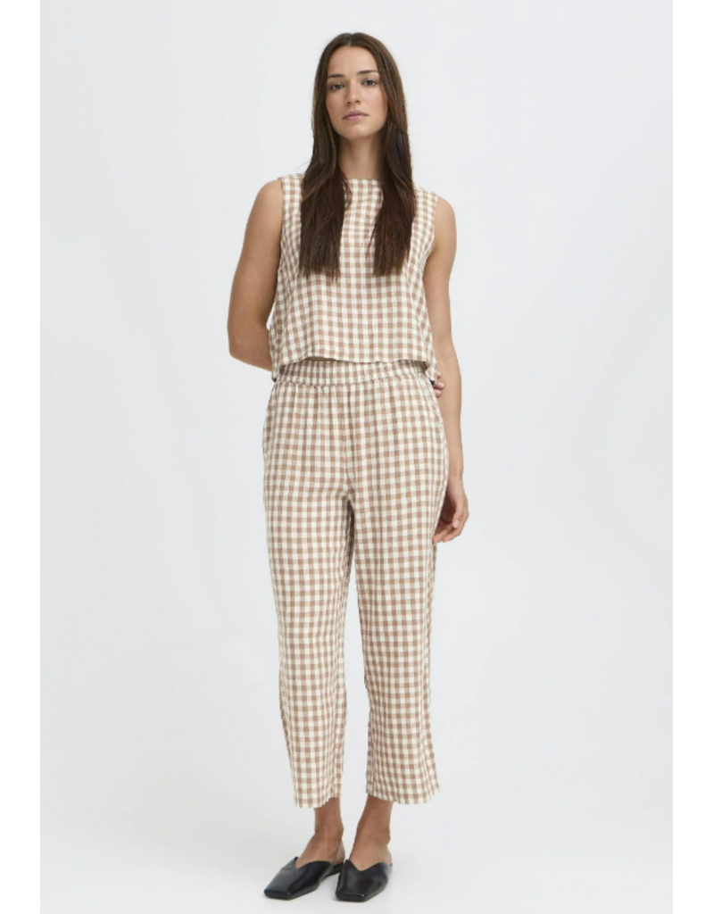 FALAKKA ONECK TOP - WOODSMOKE - LINEN BLND
