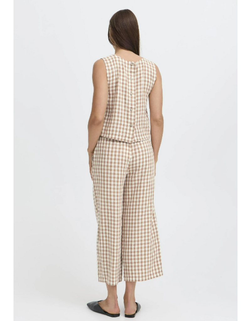 FALAKKA ONECK TOP - WOODSMOKE - LINEN BLND