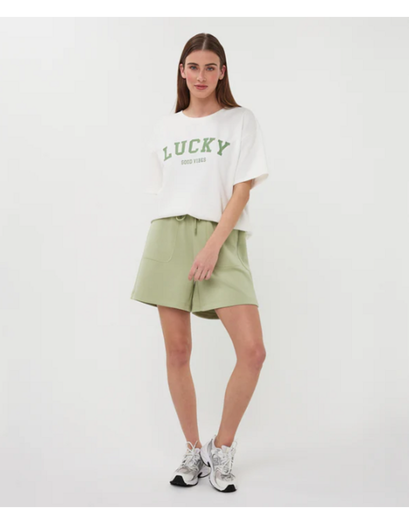 COTTON LUCKY GOOD VIBES TEE SHIRT