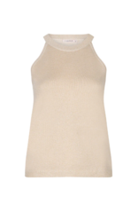 HALTER TOP LUREX - SAND