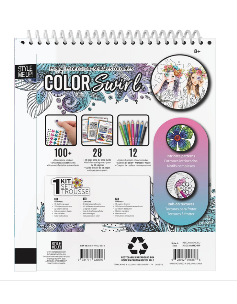 SPICE BOX STYLE ME UP ART COLOR SWIRL