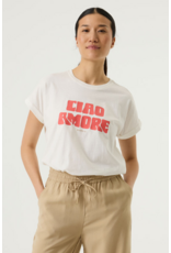 COTTON CIAO AMORE TEE SHIRT - OFF WHITE