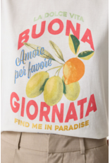 COTTON BUONA GIORNATA TEE SHIRT - OFF WHITE