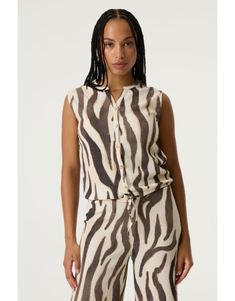 S/S ZEBRA PRINT TOP