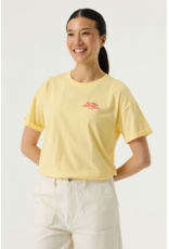 COTTON ALOHA PARADISE TEE SHIRT - YELLOW