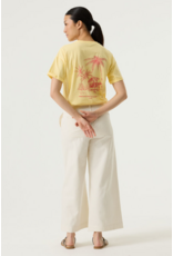 COTTON ALOHA PARADISE TEE SHIRT - YELLOW
