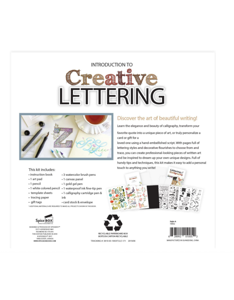 SPICE BOX MASTERCLASS CREATIVE LETTERING
