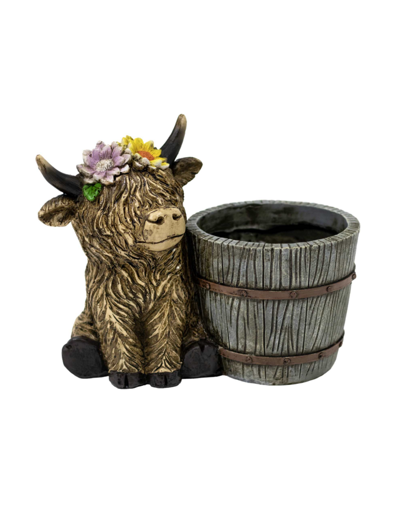 HIGHLAND COW PLANTER
