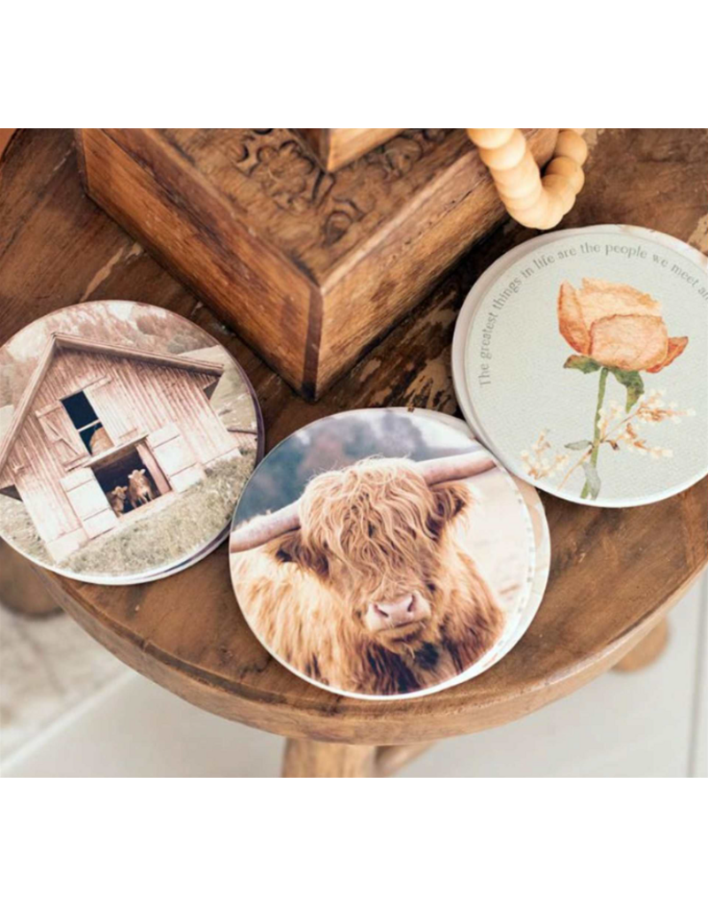 RUSTIC MEADOW COASTERS