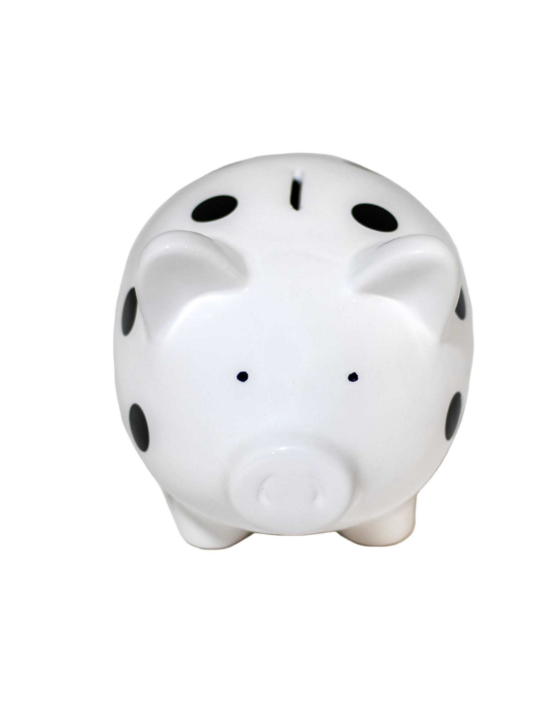 PIGGY BANK BLACK & WHITE